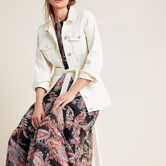 NEW Anthropologie Paisley Maxi Dress - Picture 6 of 6